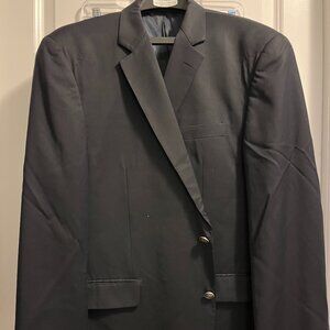 Nautica Men's Navy Blue Solid Suit